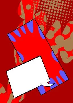 Cartoon Cool Background, comic book backdrop. Retro vector comics pop art i.. Stock Illustration