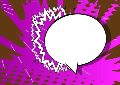 Cartoon Cool Background, comic book backdrop. Retro vector comics pop art i.. Illustrazione stock
