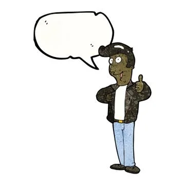 Cartoon cool guy Stock Illustration