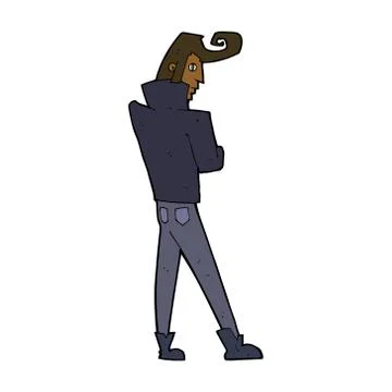 Cartoon cool guy Stock Illustration