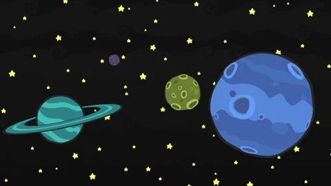 Cartoon cosmos background 4 Stock Footage 250984344
