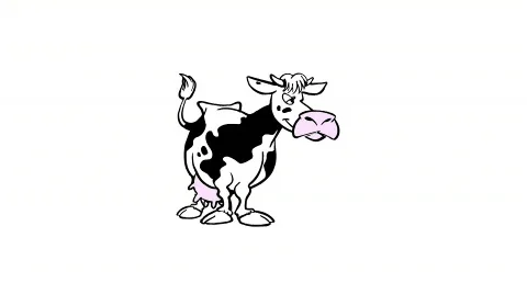 Cartoon cow Stock Footage 505936
