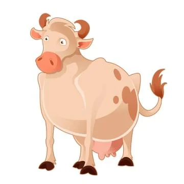 Cartoon Cow Stock Illustration