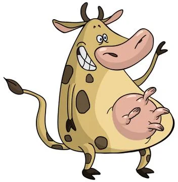 Cartoon cow Stock Illustration