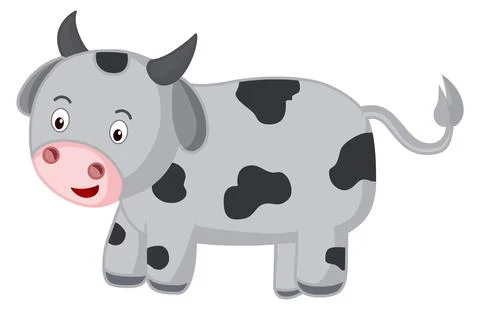 Cartoon cow Illustrazione stock