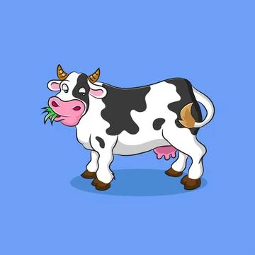 Cartoon cow 스톡 일러스트