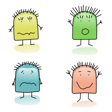 Cartoon critteras Stock Illustration