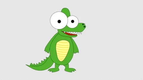 Cartoon Crocodile 4k 動画素材 140410145