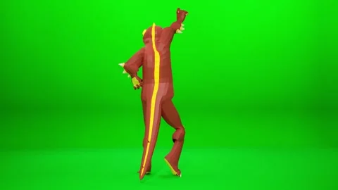 Cartoon Crocodile Dynamic Dance Animation Stock Footage 322744725