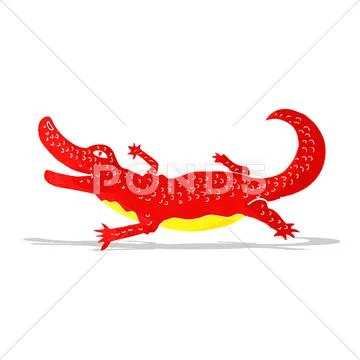 Cartoon crocodile Stock Illustration