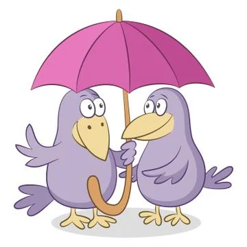 Cartoon Crows Stock Illustration