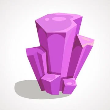 Cartoon crystal gemstone Stock Illustration