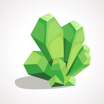 Cartoon crystal gemstone Stock Illustration