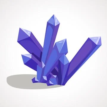 Cartoon crystal gemstone Illustrazione stock