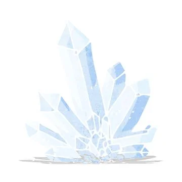 Cartoon crystals Stock Illustration