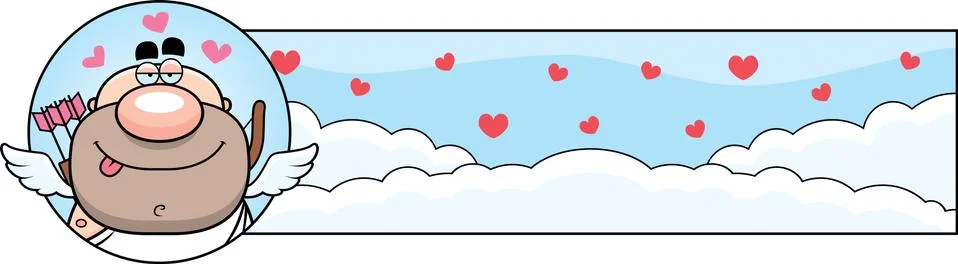 Cartoon Cupid Graphic Stock Illustration