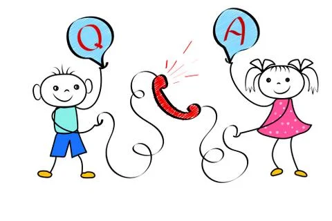 Cartoon customer calling to user hotline operator. Support service operator. Stock Illustration