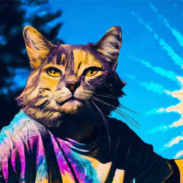 Cartoon cute cat Stock Illustration
