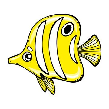 Cartoon cute fish vector illustration-1 Stock-Illustration