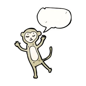 Cartoon cute monkey 스톡 일러스트