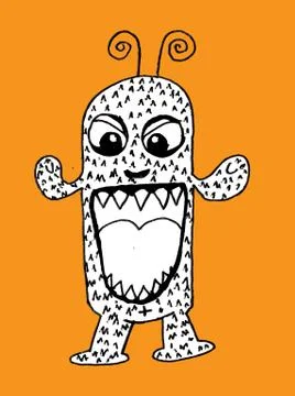Cartoon cute monsters Stockillustratie