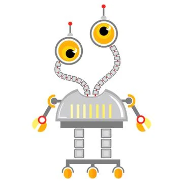Cartoon cute robot. Stock-Illustration