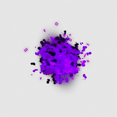 Cartoon Cyber Explosions 11 Samples Stock Footage 268219260