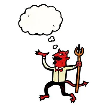 Cartoon dancing devil 스톡 일러스트