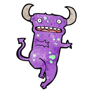 Cartoon dancing devil Stock Illustration