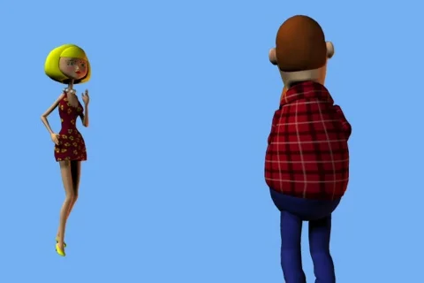 Cartoon dancing firefly Video stock 65978