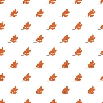 Cartoon date fruit pattern repeating on white background Illustrazione stock