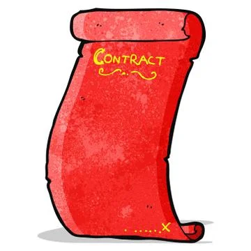 Cartoon deal with the devil Stock Illustration