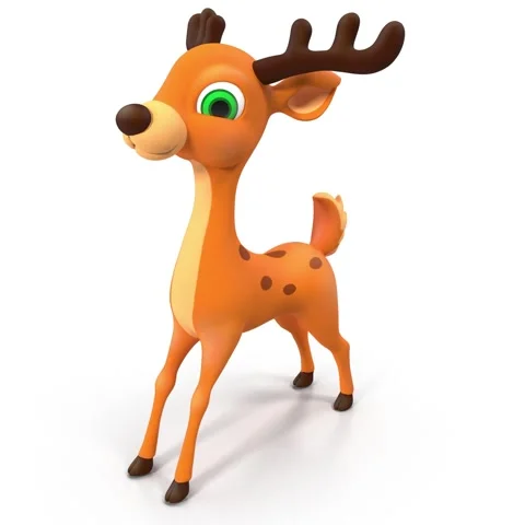 Cartoon Deer Video stock 284755240