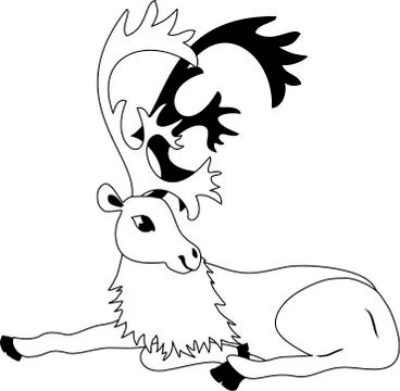 Cartoon deer Stock Illustration