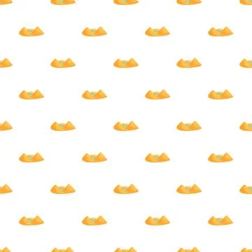 Cartoon desert landscape seamless pattern with sand dunes イラスト素材