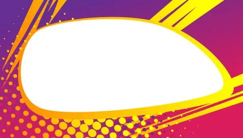 Cartoon design colored background with blank copy space. Vector comic book il Stockillustratie