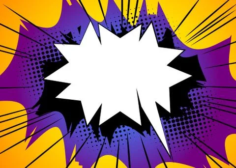 Cartoon design colored background. Comic book backdrop illustration. Vector c 库存插图