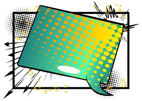 Cartoon design colored background. Comic book backdrop illustration. Vector c Illustrazione stock