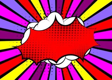 Cartoon design colored background. Comic book backdrop illustration. Vector c Stock Illustration