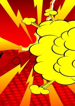 Cartoon design colored background. Comic book illustration. Vector comics bac Illustrazione stock