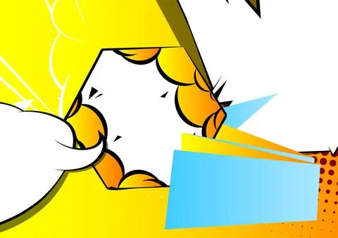 Cartoon design colored background. Comic book illustration. Vector comics bac イラスト素材