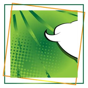 Cartoon design colored background with frame. Comic book illustration. Vector Stockillustratie