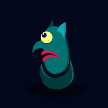 Cartoon devil head. Character vector abstract Stockillustratie