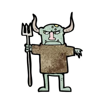 Cartoon devil Stock Illustration