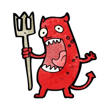Cartoon devil Stock Illustration