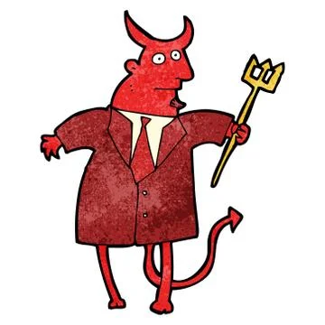 Cartoon devil 스톡 일러스트