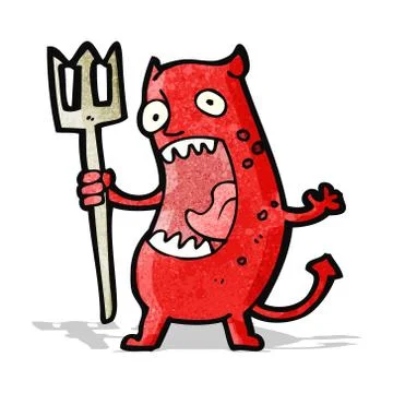 Cartoon devil 스톡 일러스트