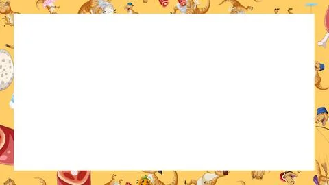 Cartoon Dinosaur Pattern Frame with Central White Copy Space イラスト素材