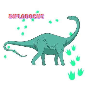 Cartoon dinosaur vector illustration Stock Illustration