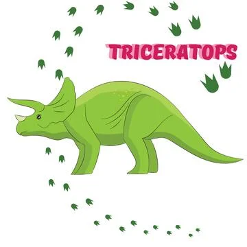 Cartoon dinosaur vector illustration Stock Illustration